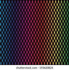 Rhombus shaped vector on black background 