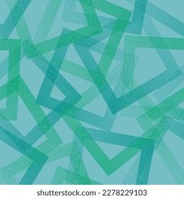 Formas de Rhombus de los puntos vectores geométricos sin costura. Fondo geométrico periódico con textura de puntos. Los cuadrados de gradiente de los puntos de chevron se adornan sin fisuras. Impresión de tejido. Patrón de brillo