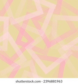Rhombus shapes of dots geometric vector seamless pattern. Geometric recurring background with dots texture. Gradient rhombus of halftone dots seamless ornament. Wrapping paper. Subtle pattern