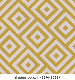 Rhombus Shifted Grid Vector Graphic Seamless Pattern Experimental Colour Palette. Funky Retro Styled Art 50s 60s 70s Repetitive Abstract Background. Retro Trendy Old Fashioned Continuous Textile Print