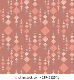 Rhombus gradiente cuadrado arte abstracto patrón sin fisuras, diseño y decoración textil, ilustración vectorial