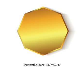 Rhombus sticker bright with shadow
