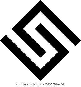 Rhombus style vector symbol for logo