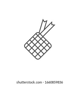 rhombus template design with outline