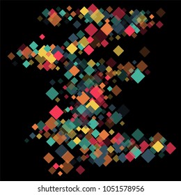 Rhombus template minimal geometric cover template of isolated elements.Future geometric cover rhombus template. Used as print, card, backdrop, template, texture, background, wallpaper, banner, border