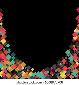 Rhombus template minimal geometric cover template of isolated elements.Future geometric cover rhombus template. Used as print, card, backdrop, template, texture, background, wallpaper, banner, border