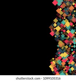 Rhombus template minimal geometric cover template of isolated elements.Future geometric cover rhombus template. Used as print, card, backdrop, template, texture, background, wallpaper, banner, border
