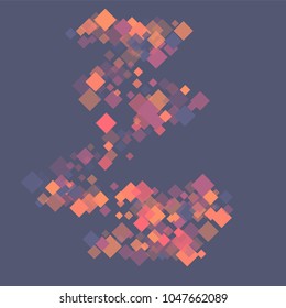 Rhombus texture minimal geometric cover template of isolated elements.Future geometric cover rhombus texture. Used as print, card, backdrop, template, texture, background, wallpaper, banner, border