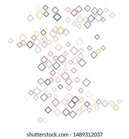 Rhombus texture minimal geometric cover template of isolated elements.Future geometric cover rhombus texture. Used as print, card, backdrop, template, texture, background, wallpaper, banner, border