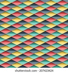 Rhombus texture. Seamless geometric vector pattern background