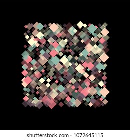Rhombus trendy minimal geometric cover template of isolated elements. Future geometric template rhombus trendy. Used as print, card, backdrop, template, texture, background, wallpaper, banner, border