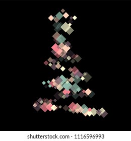 Rhombus trendy minimal geometric cover template of isolated elements. Future geometric template rhombus trendy. Used as print, card, backdrop, template, texture, background, wallpaper, banner, border