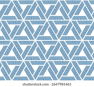 rhombus and triangle pattern of greek flag. geometric background for decoration and etc. vector illustration