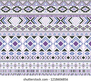 Rhombus and triangle symbols tribal ethnic motifs geometric vector background. Unusual gypsy tribal motifs clothing fabric textile print traditional design with triangles