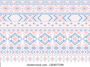 Rhombus and triangle symbols tribal ethnic motifs geometric seamless background. Modern gypsy tribal motifs clothing fabric textile print traditional design with triangles