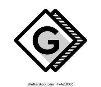 rhombus typography typeset typeface alphabet font image vector icon
