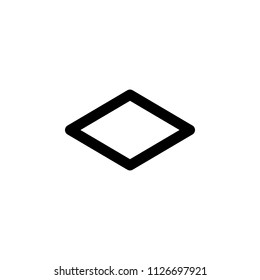 rhombus. vector icon.