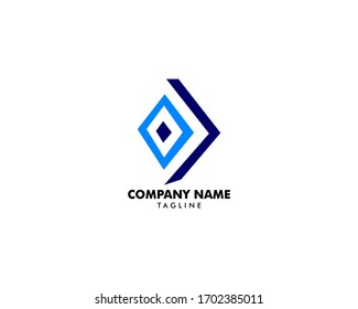Rhombus vector logo design concept