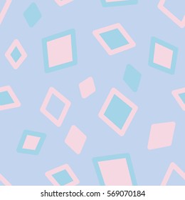 Rhombus vector pattern.
Seamless spring print. Background for fabric or wrapping paper. Vector pattern. Seamless geometry background.