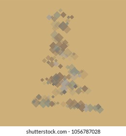 Rhombus vintage minimal geometric cover template of isolated elements. Future geometric template rhombus vintage. Used as print, card, backdrop, template, texture, background, wallpaper, banner
