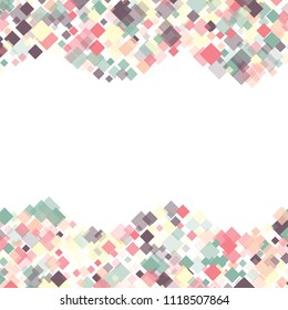 Rhombus vintage minimal geometric cover template of isolated elements. Future geometric template rhombus vintage. Used as print, card, backdrop, template, texture, background, wallpaper, banner