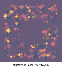 Rhombus violet minimal geometric cover template of isolated elements.Future geometric template rhombus violet. Used as print, card, backdrop, template, texture, background, wallpaper, banner, border