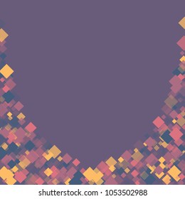 Rhombus violet minimal geometric cover template of isolated elements.Future geometric template rhombus violet. Used as print, card, backdrop, template, texture, background, wallpaper, banner, border