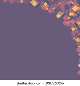 Rhombus violet minimal geometric cover template of isolated elements.Future geometric template rhombus violet. Used as print, card, backdrop, template, texture, background, wallpaper, banner, border