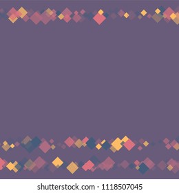 Rhombus violet minimal geometric cover template of isolated elements.Future geometric template rhombus violet. Used as print, card, backdrop, template, texture, background, wallpaper, banner, border