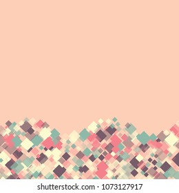 Rhombus wallpaper minimal geometric cover template of isolated elements.Future geometric template rhombus wallpaper. Used as print, backdrop, template, texture, background, wallpaper, banner, border