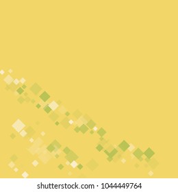 Rhombus yellow minimal geometric cover template of isolated elements.Future geometric cover rhombus yellow. Used as print, card, backdrop, template, texture, background, wallpaper, banner, border
