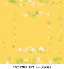 Rhombus yellow minimal geometric cover template of isolated elements.Future geometric cover rhombus yellow. Used as print, card, backdrop, template, texture, background, wallpaper, banner, border