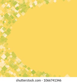 Rhombus yellow minimal geometric cover template of isolated elements.Future geometric cover rhombus yellow. Used as print, card, backdrop, template, texture, background, wallpaper, banner, border
