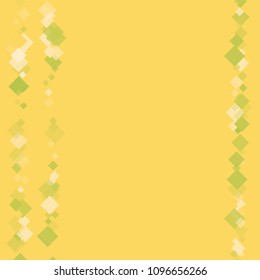 Rhombus yellow minimal geometric cover template of isolated elements.Future geometric cover rhombus yellow. Used as print, card, backdrop, template, texture, background, wallpaper, banner, border