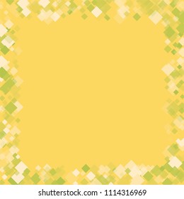 Rhombus yellow minimal geometric cover template of isolated elements.Future geometric cover rhombus yellow. Used as print, card, backdrop, template, texture, background, wallpaper, banner, border