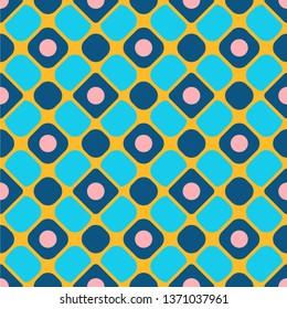 Rhombuses. Abstract seamless pattern. Colorful vector background