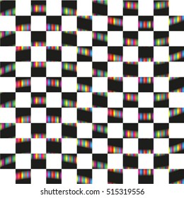 Rhombuses. Abstract seamless pattern. Colorful vector background