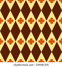 Rhombuses. Abstract seamless pattern. Colorful vector background