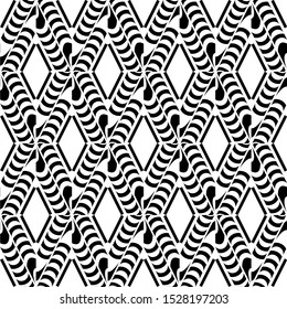 Rhombuses. Art seamless pattern. Folk motif. Vector geometric background. Can be used for social media, posters, email, print, ads designs.