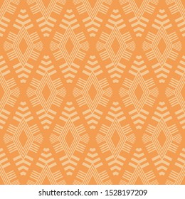 Rhombuses. Art seamless pattern. Folk motif. Vector geometric background. Can be used for social media, posters, email, print, ads designs.