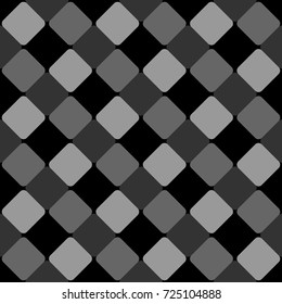 Rhombuses background. Seamless surface pattern design with diamonds ornament. Checks wallpaper. Ethnic mosaic motif. Crossed diagonal lines. Digital paper, textile print, page fill, designing. Vector.