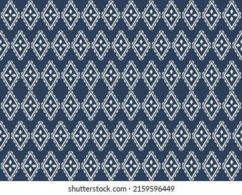 Rhombuses and basic figures in a monochrome seamless design. Repeat tiles with an abstract raster background. Prints, decorations, and textiles with a high-end look