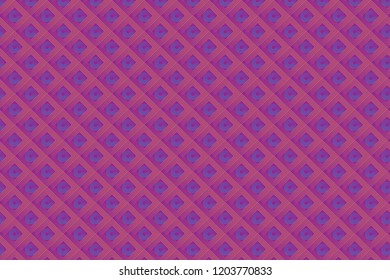 Rhombuses and circles original tie print. Vector illustration. Elegant geometric pattern. Great idea for prints, wallpapers, design of fabrics, covers.