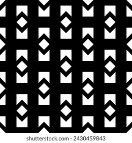 Rombos, diamantes, cuadrados, cheques, figuras, patrón sin fisuras. Papel pintado folk. Fondo geométrico. Adorno étnico. Motivo tribal. Ornamento geométrico. Estampado textil, ilustración abstracta. Vector