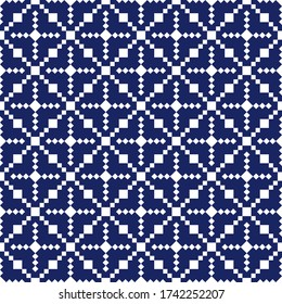 Rhombuses, diamonds, tiles, squares, checks seamless pattern. Geometric background. Tribal motif. Geometrical ornate. Ethnic ornament. Folk wallpaper. Textile print, abstract illustration. Vector.