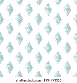 Rhombuses of dots seamless vector pattern for fabric, wrap, textile, wallpaper, clothing. Vector rhombuses of dots seamless pattern.