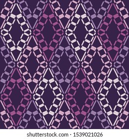 Rhombuses. Ethnic boho seamless background. Tribal pattern. Folk motif. Vector illustration for web design or print.