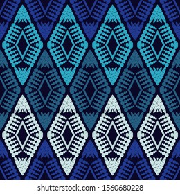 Rhombuses. Ethnic boho seamless background. Tribal pattern. Folk motif. Vector illustration for web design or print.