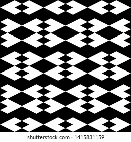 Rhombuses, figures ornament. Polygons background. Simple shapes wallpaper. Geometrical backdrop. Seamless pattern. Digital paper, web designing, textile print. Vector.