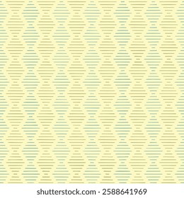 rhombuses from hand drawn stripes. green, blue, beige repetitive background. vector seamless pattern. geometric fabric swatch. wrapping paper. continuous design template for textile, linen, home decor